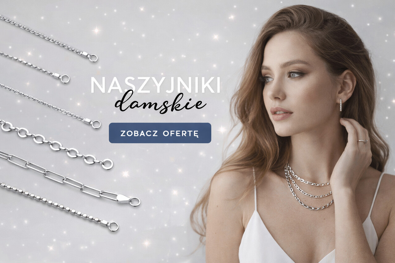 Naszyjniki Damskie srebrne